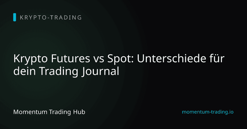 Krypto Futures vs Spot: Unterschiede für dein Trading Journal