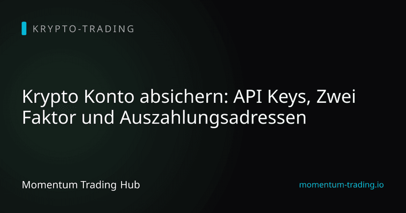 Krypto Konto absichern: API Keys, Zwei Faktor und Auszahlungsadressen