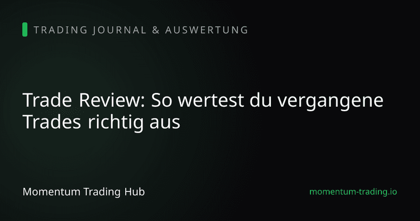 Trade Review: So wertest du vergangene Trades richtig aus