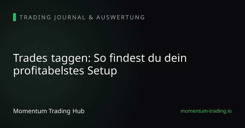 Trades taggen: So findest du dein profitabelstes Setup