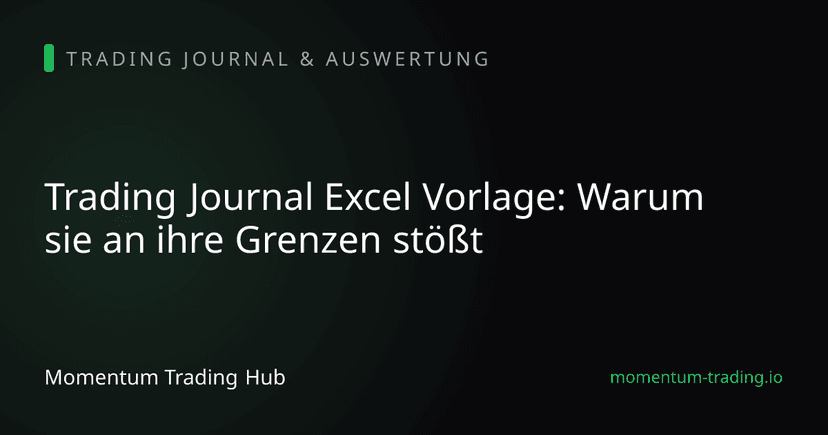 Trading Journal Excel Vorlage: Warum sie an ihre Grenzen stößt
