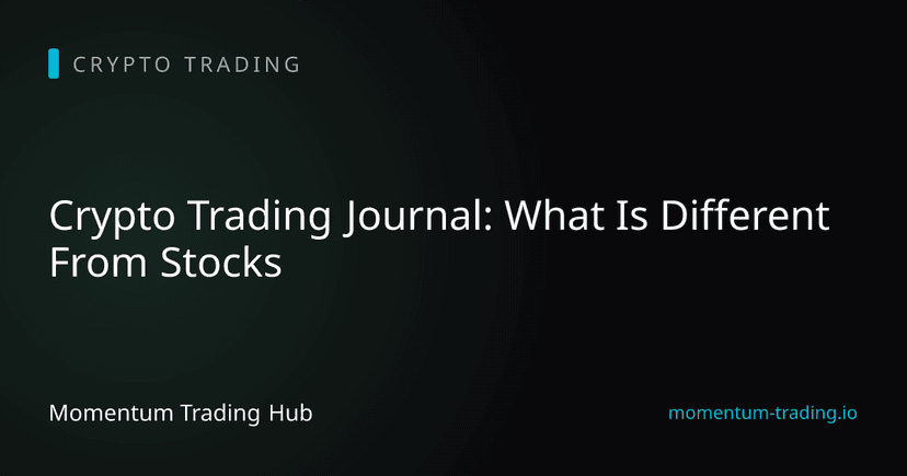 Crypto Trading Journal: What Is Different From Stocks