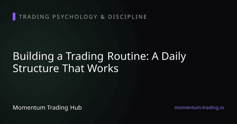 Building a Trading Routine: A Daily Structure That Works