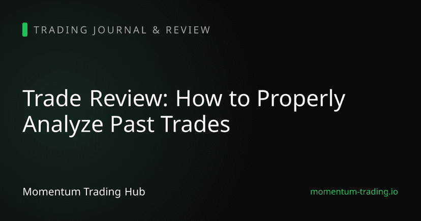 Trade Review: How to Properly Analyze Past Trades