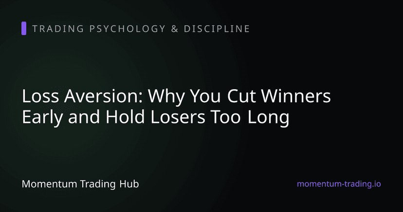 Loss Aversion: Why You Cut Winners Early and Hold Losers Too Long