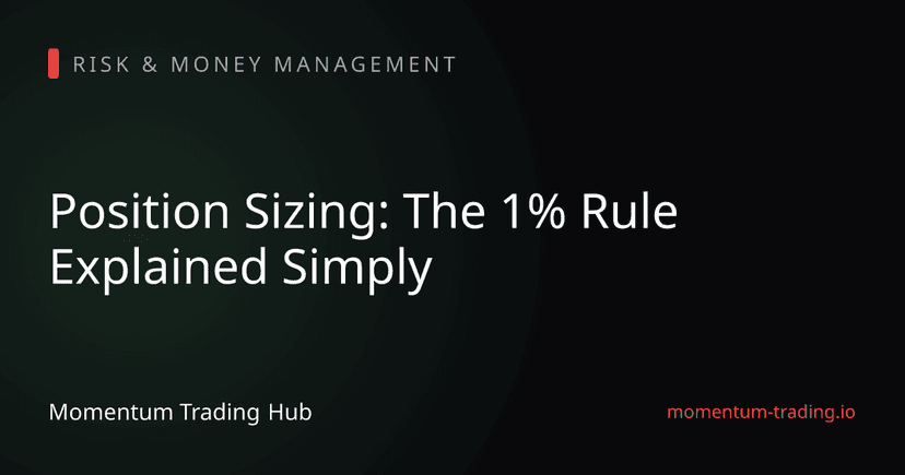 Position Sizing: The 1% Rule Explained Simply