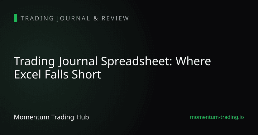 Trading Journal Spreadsheet: Where Excel Falls Short