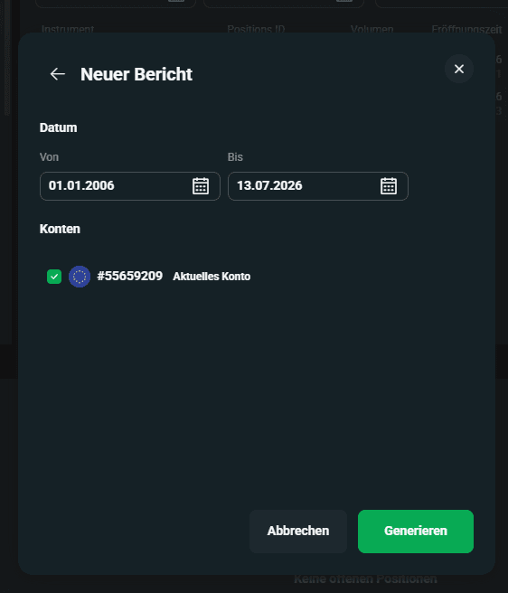 Zeitraum wählen
